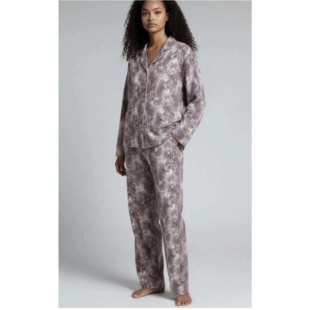 SKIMS Women Long Sleep Set: Size Medium In Bloom Mini Multi Animal